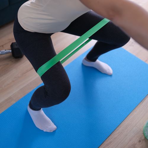 Clase de fuerza con gomas elásticas.