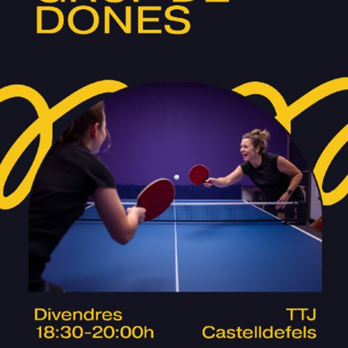 Clases de tenis de mesa para mujeres